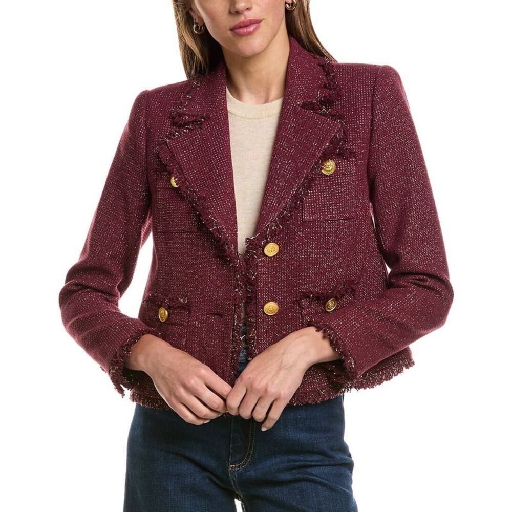 L’Agence Womens Sylvia Collard Jacket